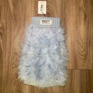 BNWT CHRISTIAN COWAN x maxbone Feather Dog Jumper in Light Blue - Size M